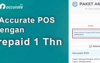 aktivadi accurate pos dengan kode prepaid